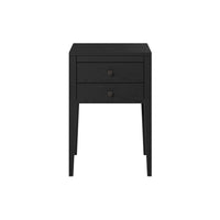 DI Designs Radford Bedside Table 2 Drawers - Black