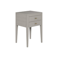 DI Designs Radford Bedside Table 2 Drawers - Grey