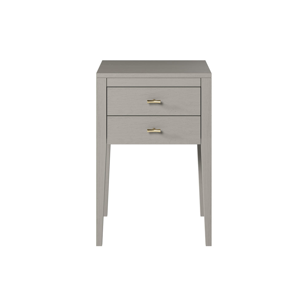 DI Designs Radford Bedside Table 2 Drawers - Grey