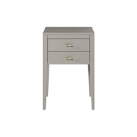 DI Designs Radford Bedside Table 2 Drawers - Grey