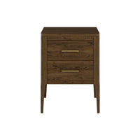 DI Designs Abberley Bedside Table 2 Drawers - Brown