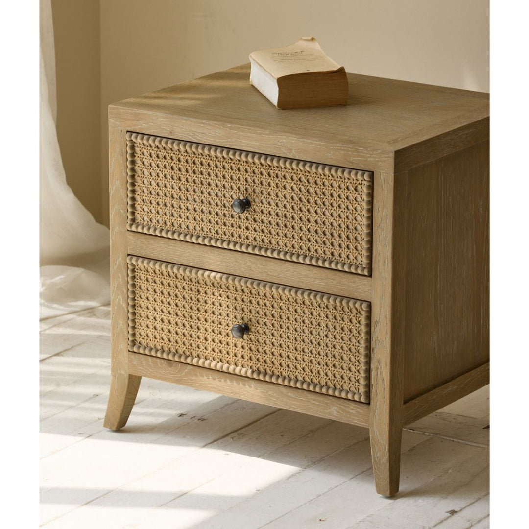 Witley Bedside Table - Aged Oak