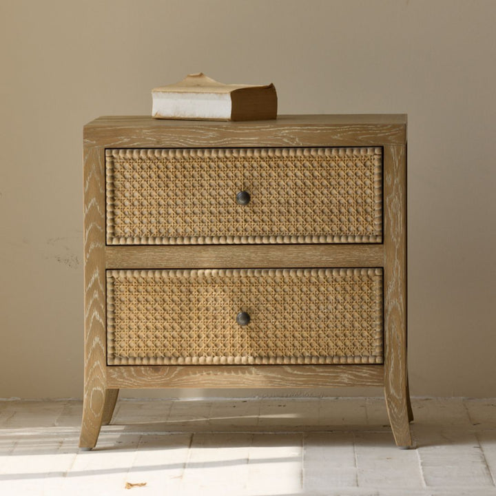 Witley Bedside Table - Aged Oak