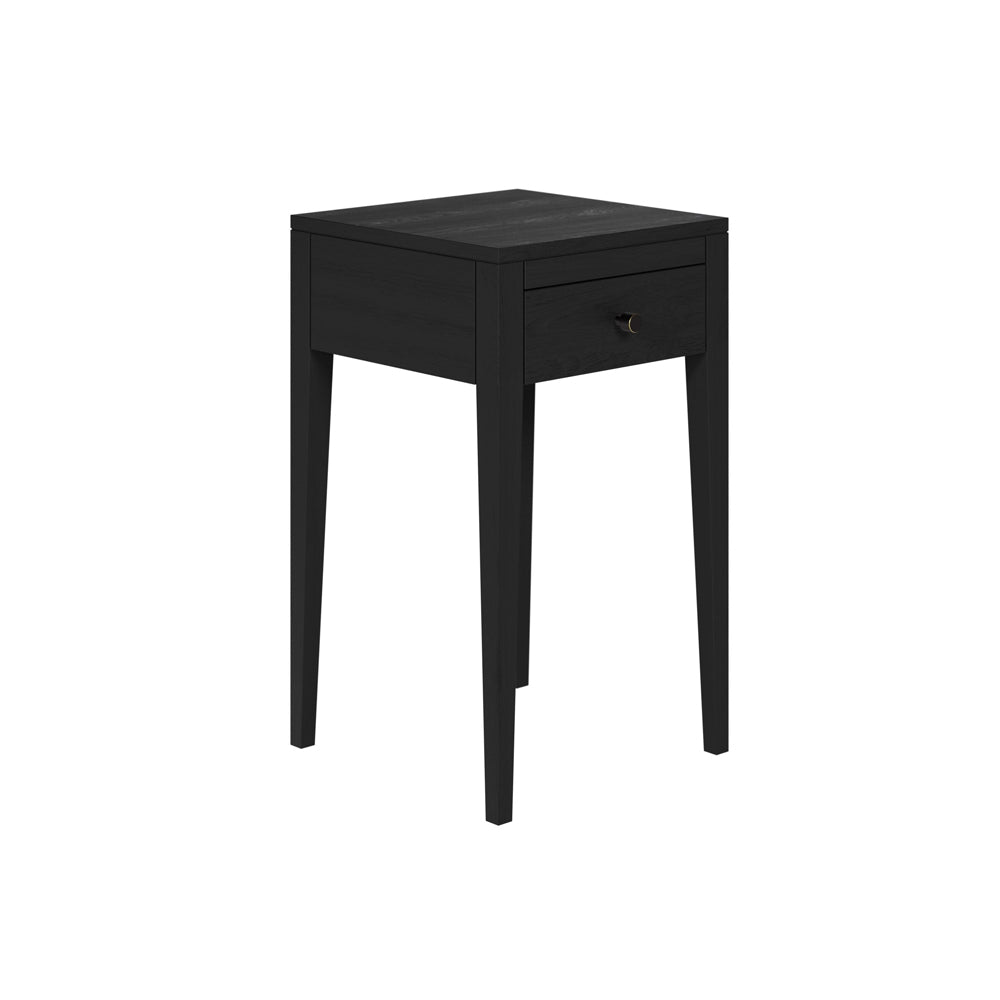 DI Designs Radford Bedside Table 1 Drawer - Black