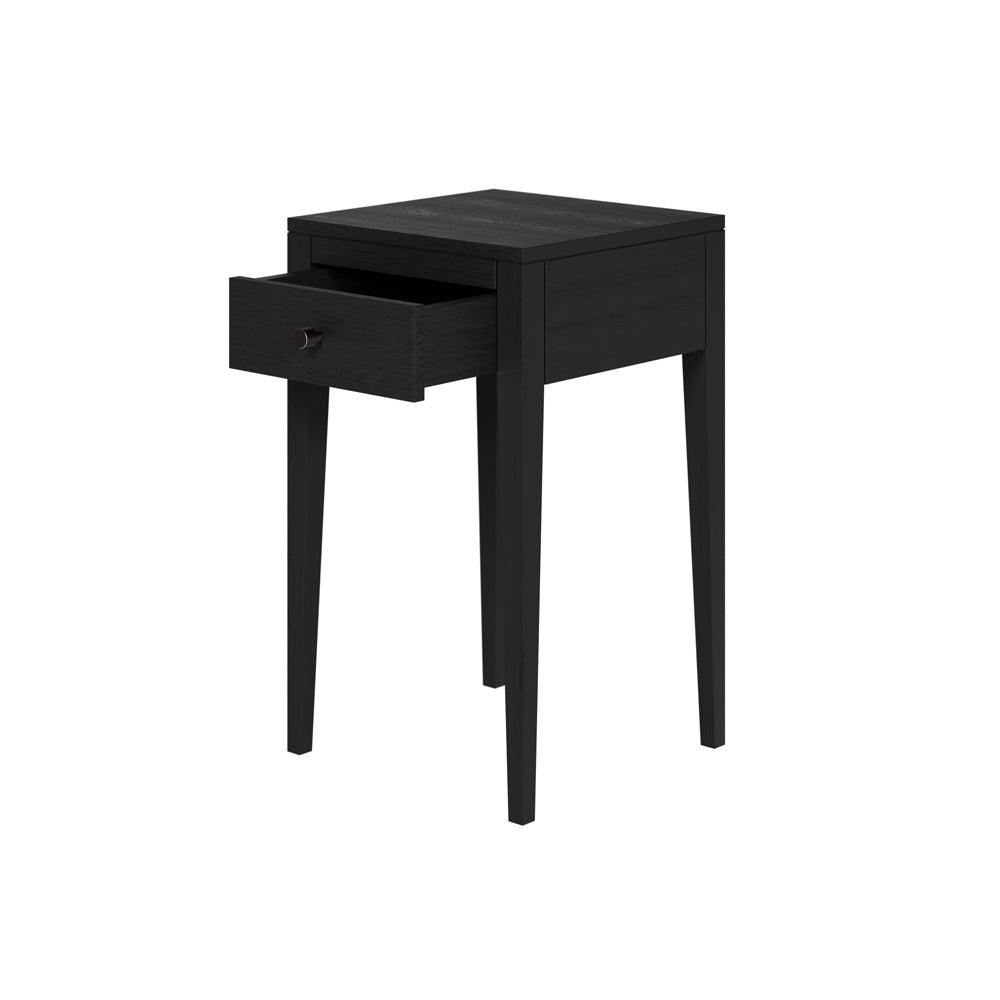 DI Designs Radford Bedside Table 1 Drawer - Black