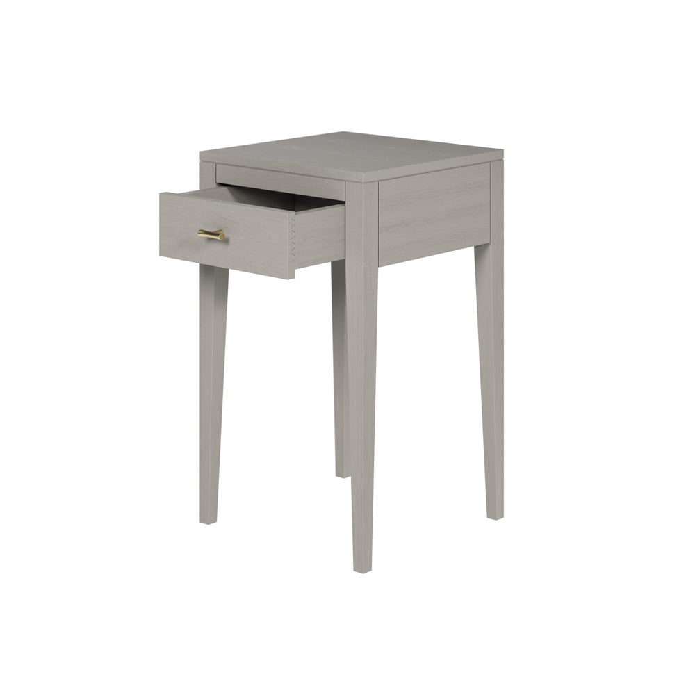 DI Designs Radford Bedside Table 1 Drawer - Grey