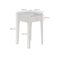 DI Designs Radford Bedside Table 1 Drawer - Grey