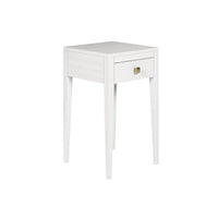 DI Designs Radford Bedside Table 1 Drawer - White