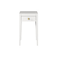 DI Designs Radford Bedside Table 1 Drawer - White