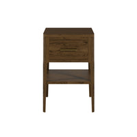 DI Designs Abberley Bedside Table 1 Drawer - Brown