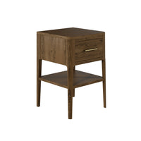 DI Designs Abberley Bedside Table 1 Drawer - Brown