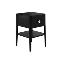 DI Designs Abberley Bedside Table 1 Drawer - Black