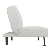 O&Co Arlington Sofa Bed in Ivory Boucle & Matte Black