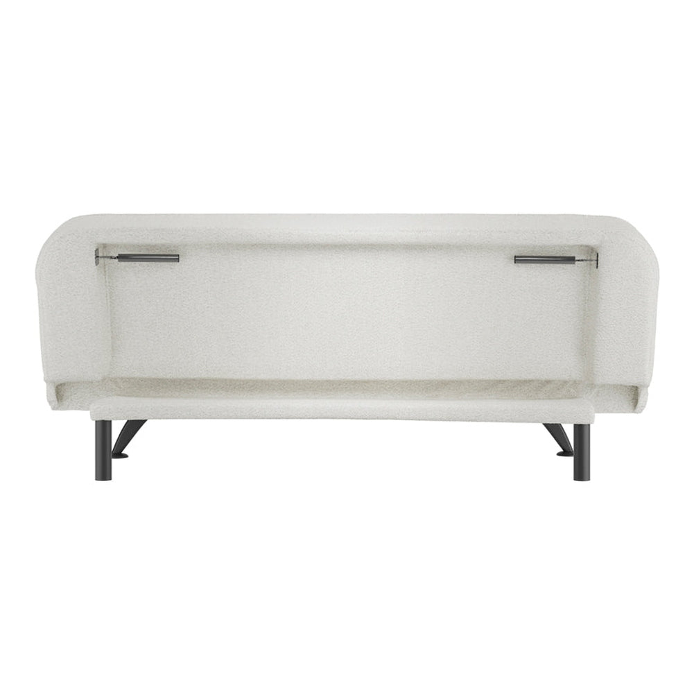 Arlington Sofa Bed - Ivory Boucle & Matte Black LPD Home 5