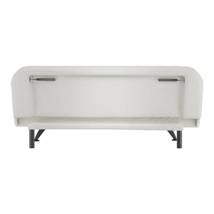 Arlington Sofa Bed - Ivory Boucle & Matte Black LPD Home 5