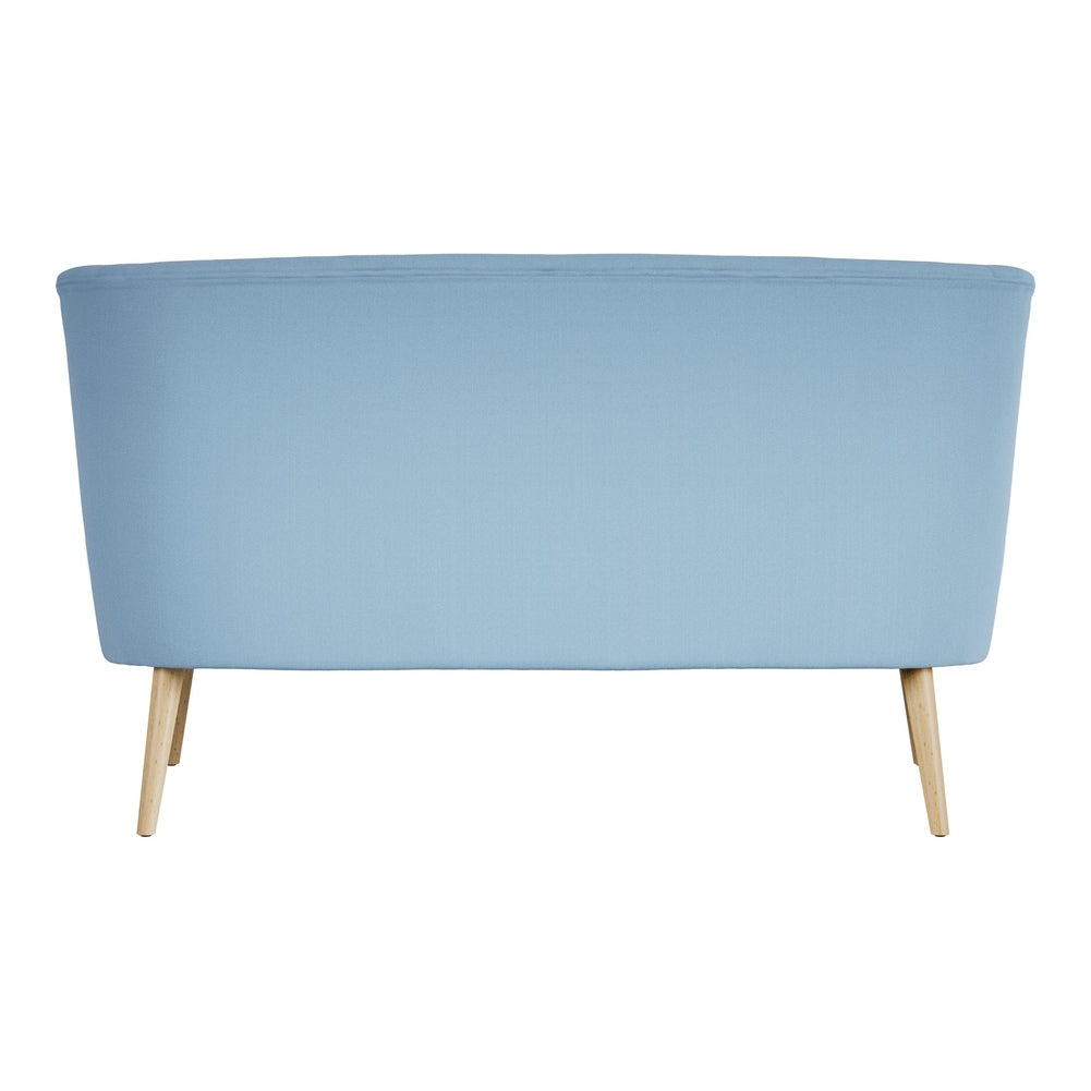 O&Co Cotswold 2 Seater Sofa in Cornflour Blue & Smoked Wood