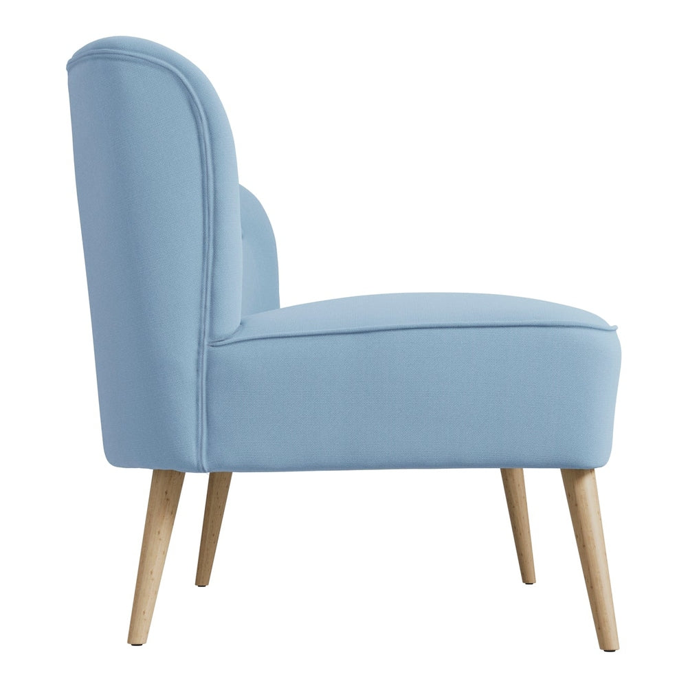 O&Co Cotswold 2 Seater Sofa in Cornflour Blue & Smoked Wood