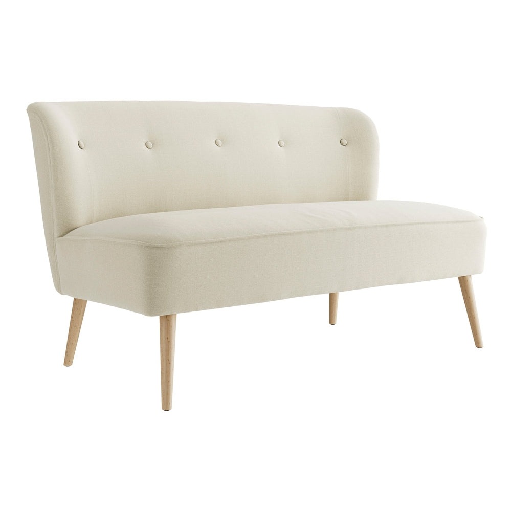 O&Co Cotswold 2 Seater Sofa in Sand & Blonde Wood