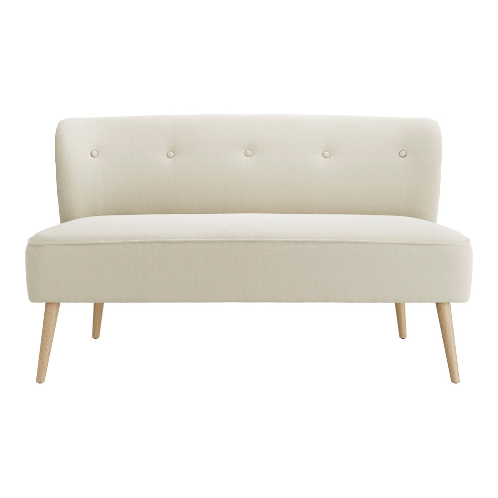 O&Co Cotswold 2 Seater Sofa in Sand & Blonde Wood