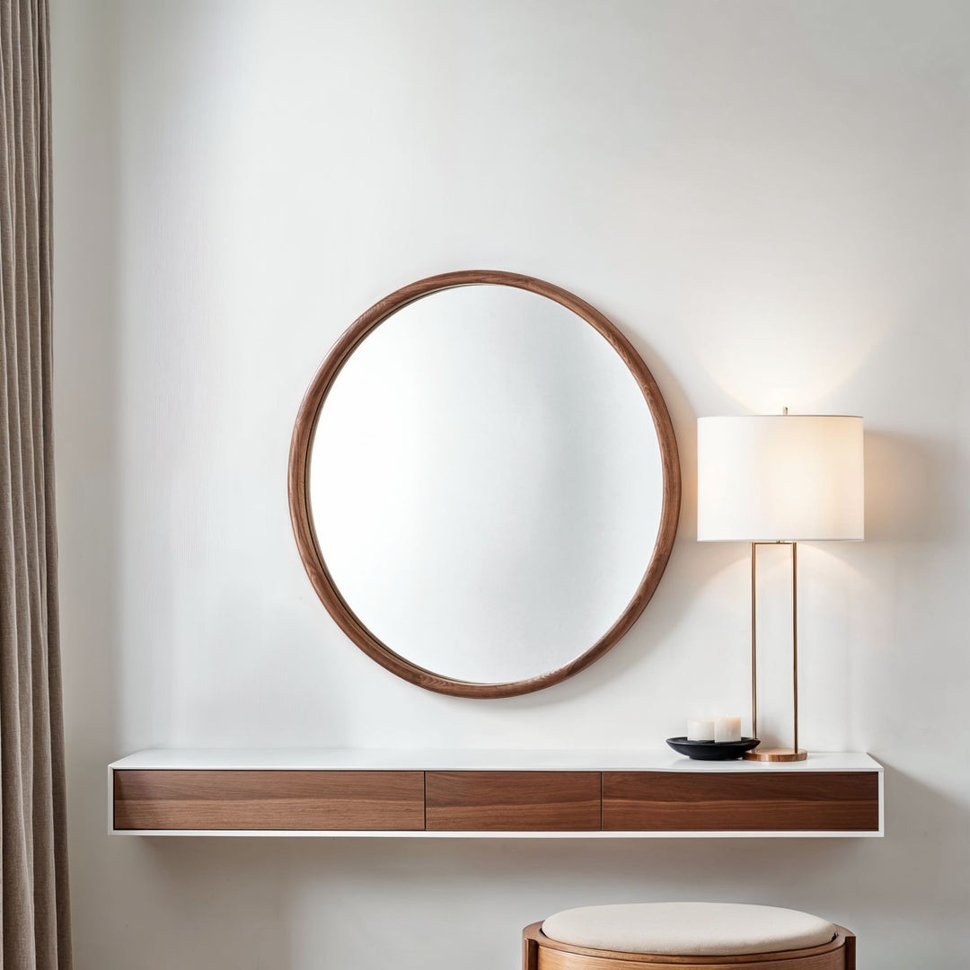 Beaufort Solid Oak Mirror - Walnut Yearn Mirrors 3