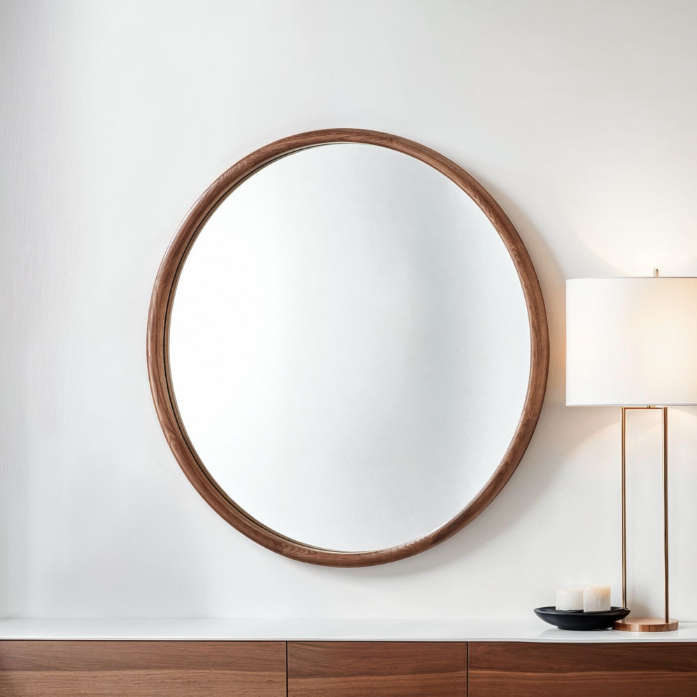 Beaufort Solid Oak Mirror - Walnut Yearn Mirrors 2