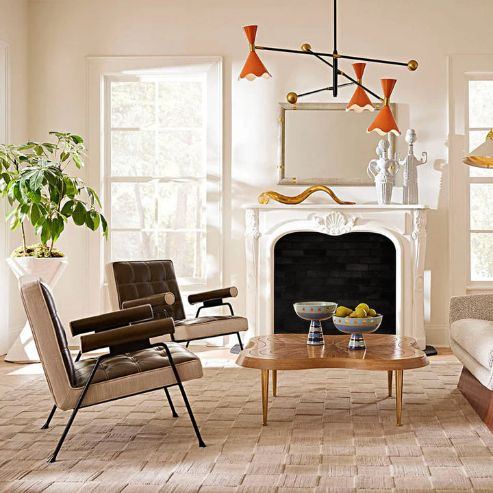 Ripple Articulating Chandelier - Orange & Black Design Maven 2