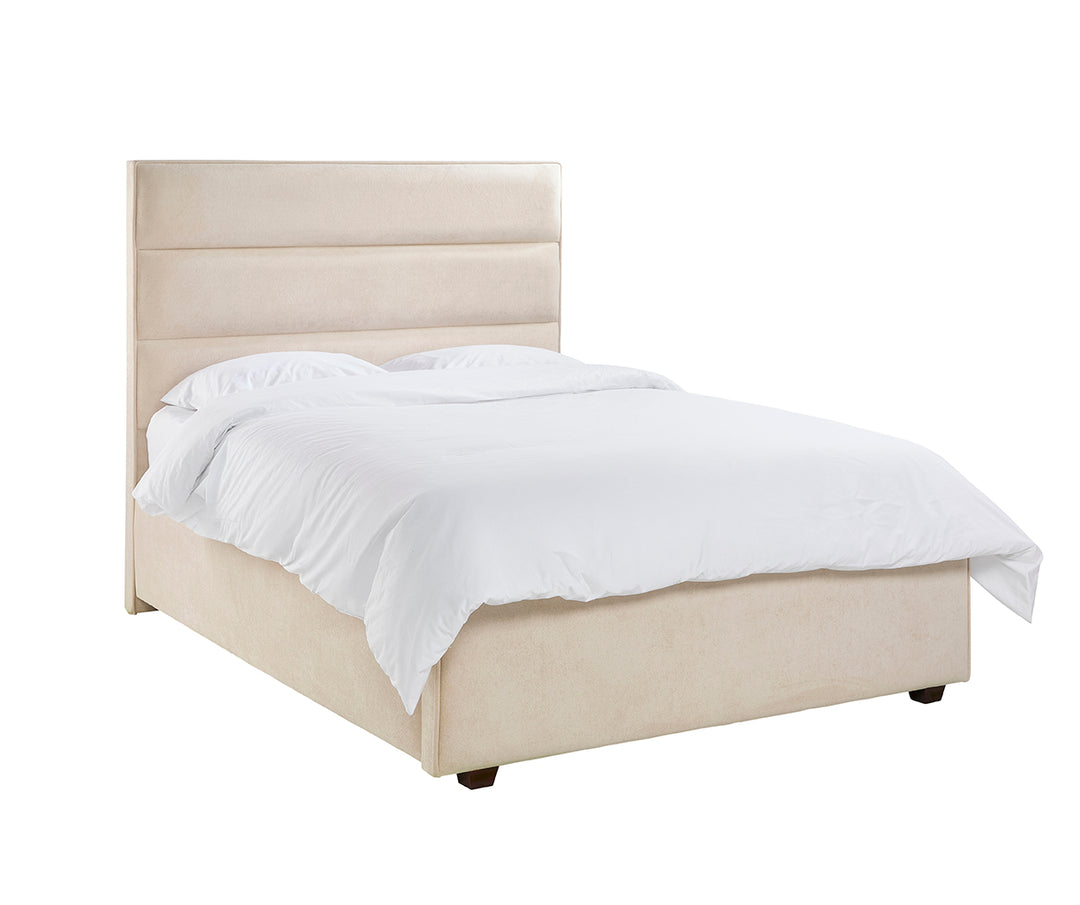 Bethany Luxury Panelled Upholstered Bed - Cream Home of Beds 3