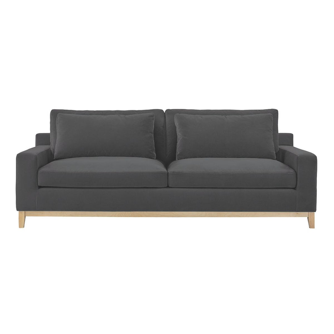Leonore Sofa - Dark Grey Cotton Velvet