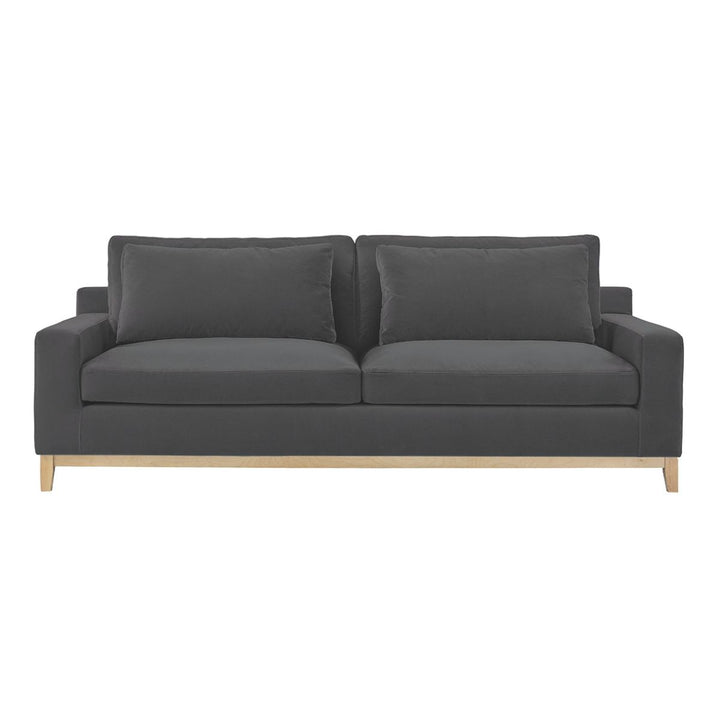 Leonore Sofa - Dark Grey Cotton Velvet
