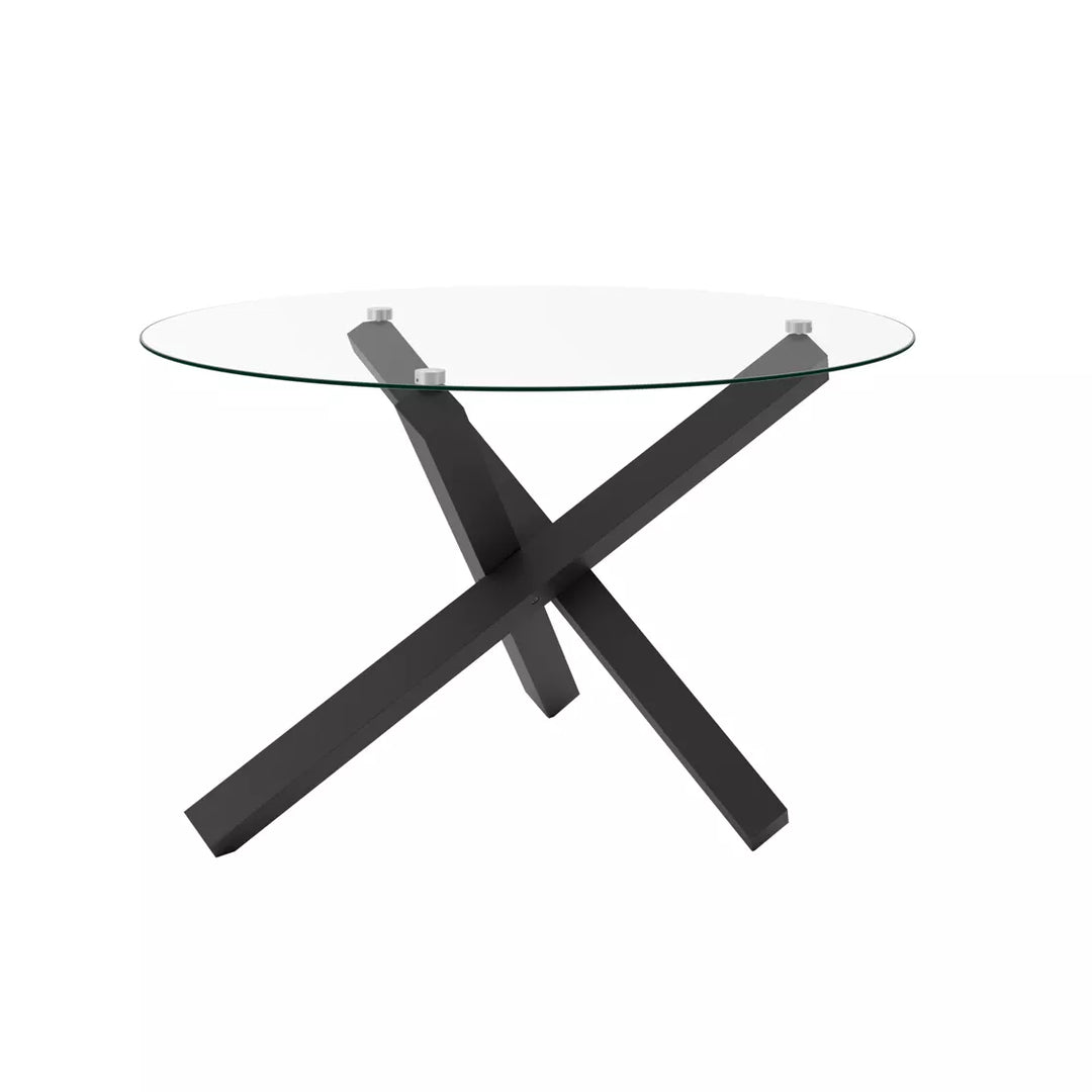 Cowley Glass Dining Table - Black