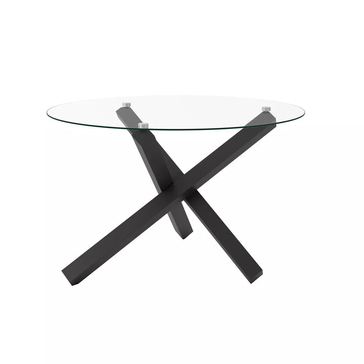 Cowley Glass Dining Table - Black