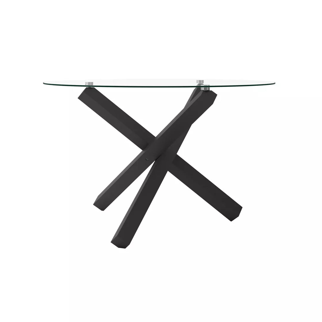 Cowley Glass Dining Table - Black