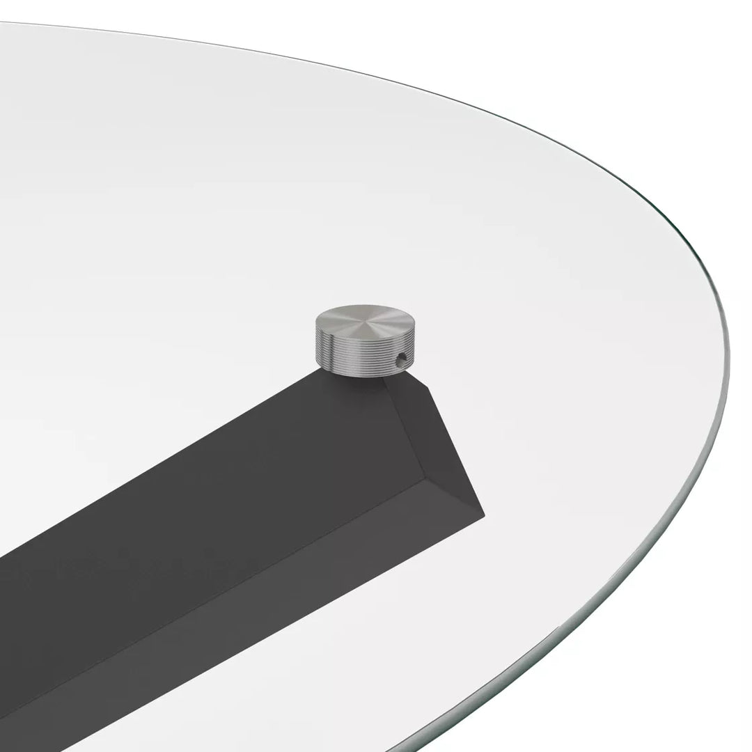 Cowley Glass Dining Table - Black