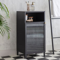 Garden Trading Adelphi Single Steel Cabinet in Black