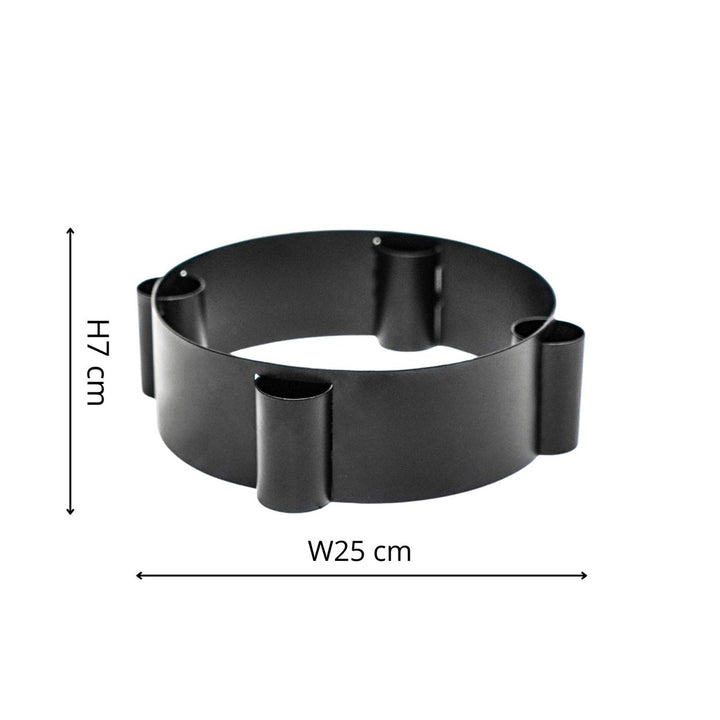 Centrepiece Candle Holder - Black Ivyline 4