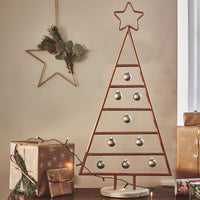 Ivyline Copper Christmas Tree with Star in Iron