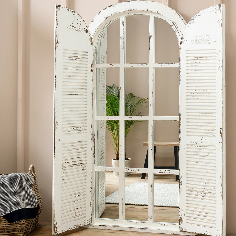 Minstead Mirror - Antique White Garden Trading 2