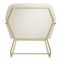 O&Co Theodore Armchair in Cream Velvet & Gold