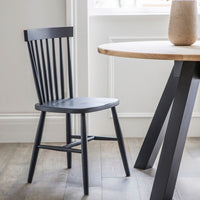 Garden Trading Spindle Back Chair in Grey