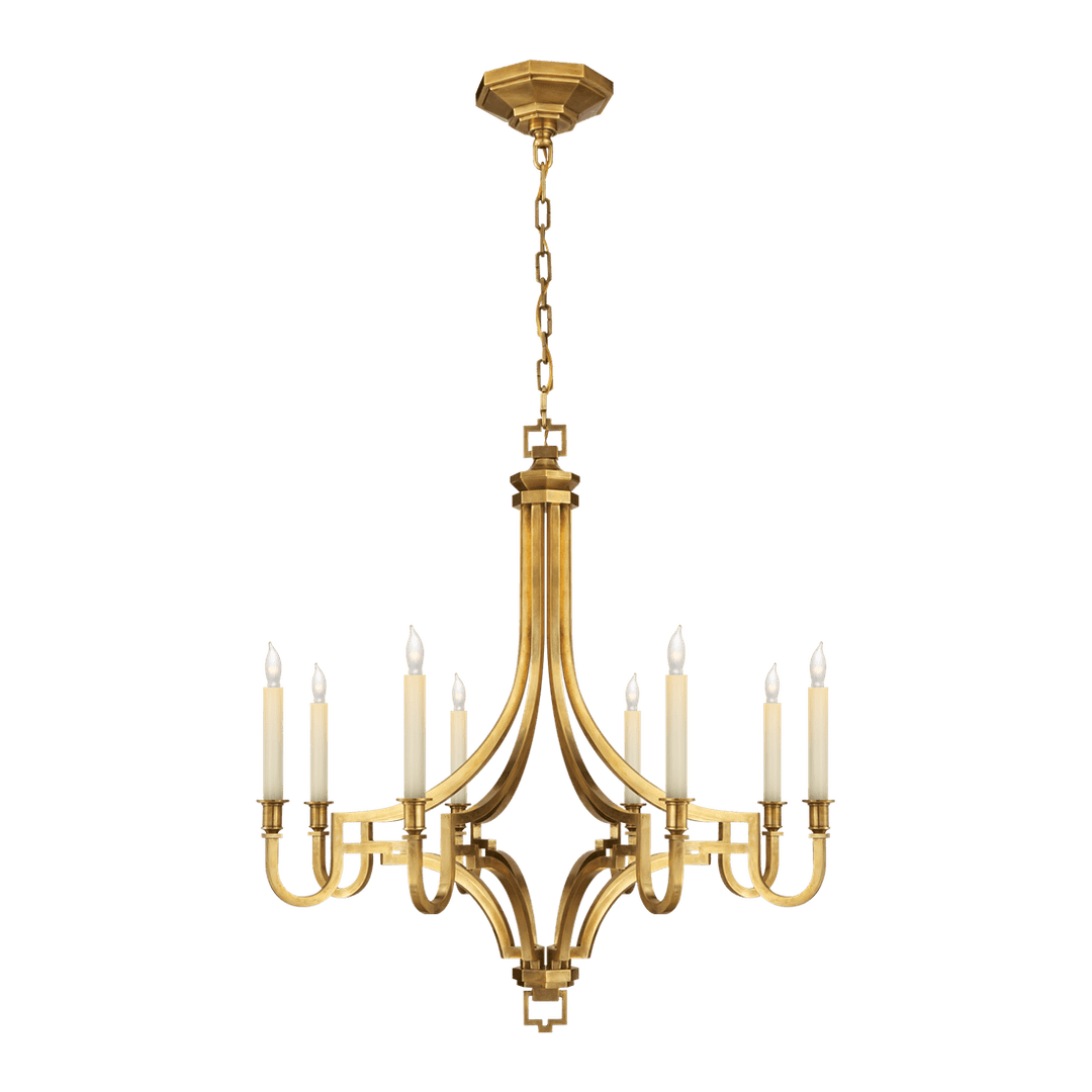 Mykonos Medium Chandelier - Antique-Burnished Brass Visual Comfort 1