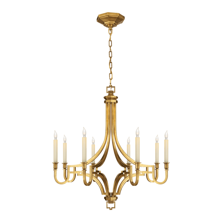Mykonos Medium Chandelier - Antique-Burnished Brass Visual Comfort 1