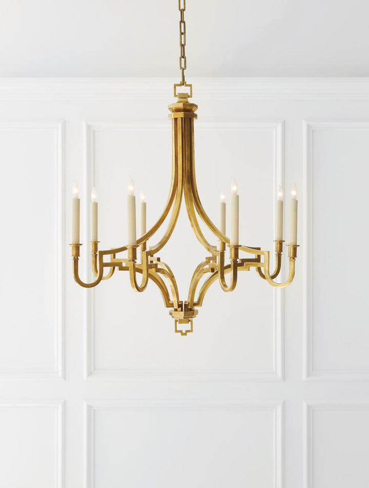 Mykonos Medium Chandelier - Antique-Burnished Brass Visual Comfort 2
