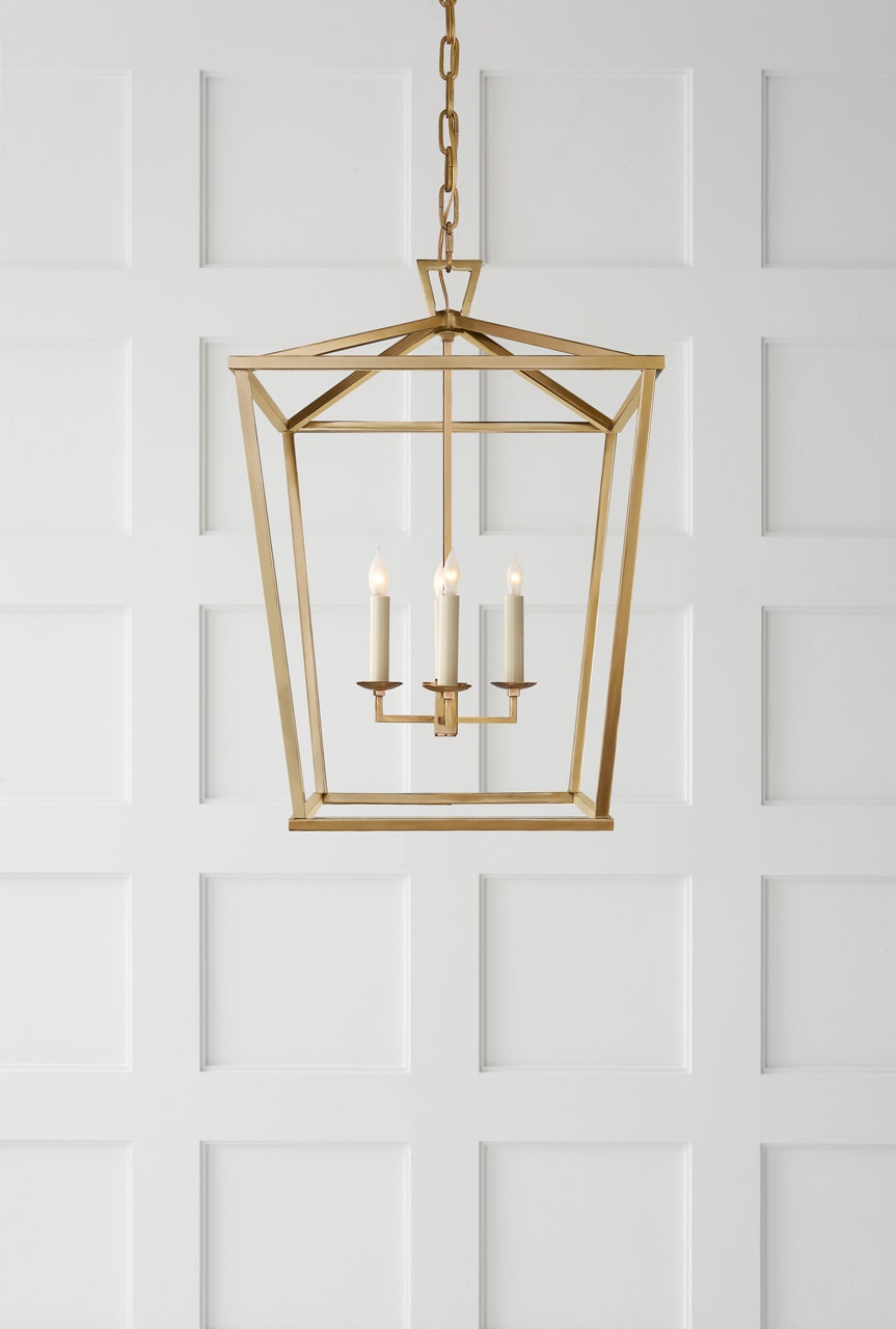 Darlana Medium Lantern - Antique- Burnished Brass Visual Comfort 2