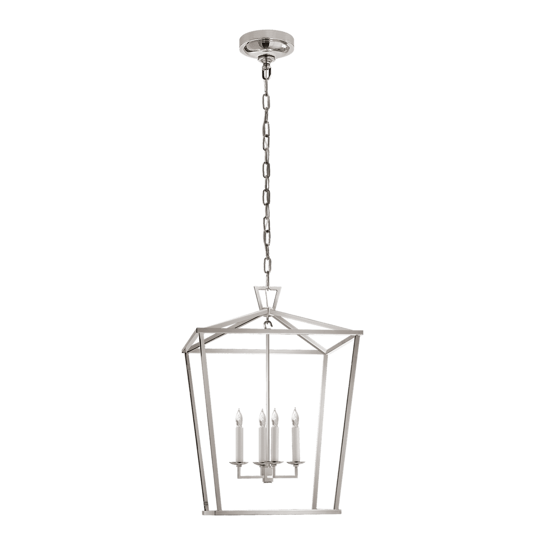 Darlana Medium Lantern - Polished Nickel Visual Comfort 1