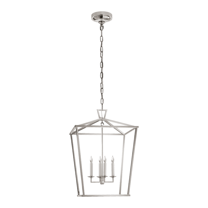 Darlana Medium Lantern - Polished Nickel Visual Comfort 1