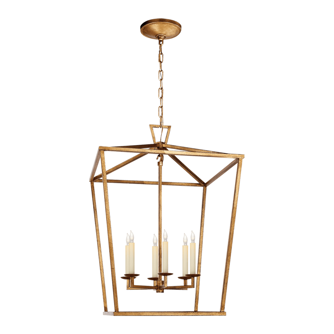 Darlana Large Lantern - Gilded Iron Visual Comfort 1