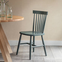 Garden Trading Spindle Back Chair in Forest Green