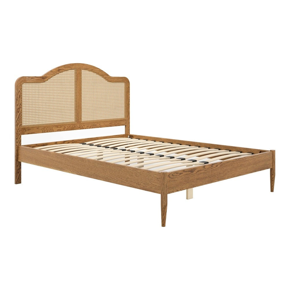 O&Co Claudette Double Bed in Smoked Wood