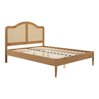 O&Co Claudette Double Bed in Smoked Wood