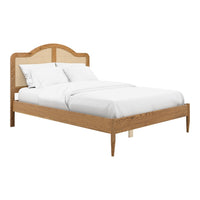 O&Co Claudette Double Bed in Smoked Wood